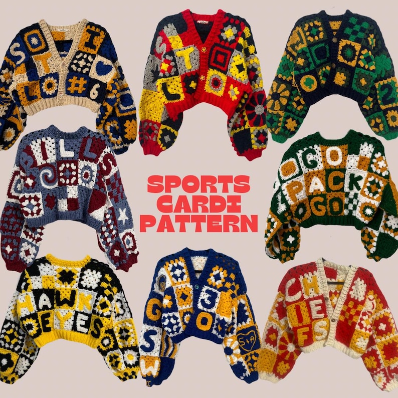 Sports Cardigan Crochet Pattern