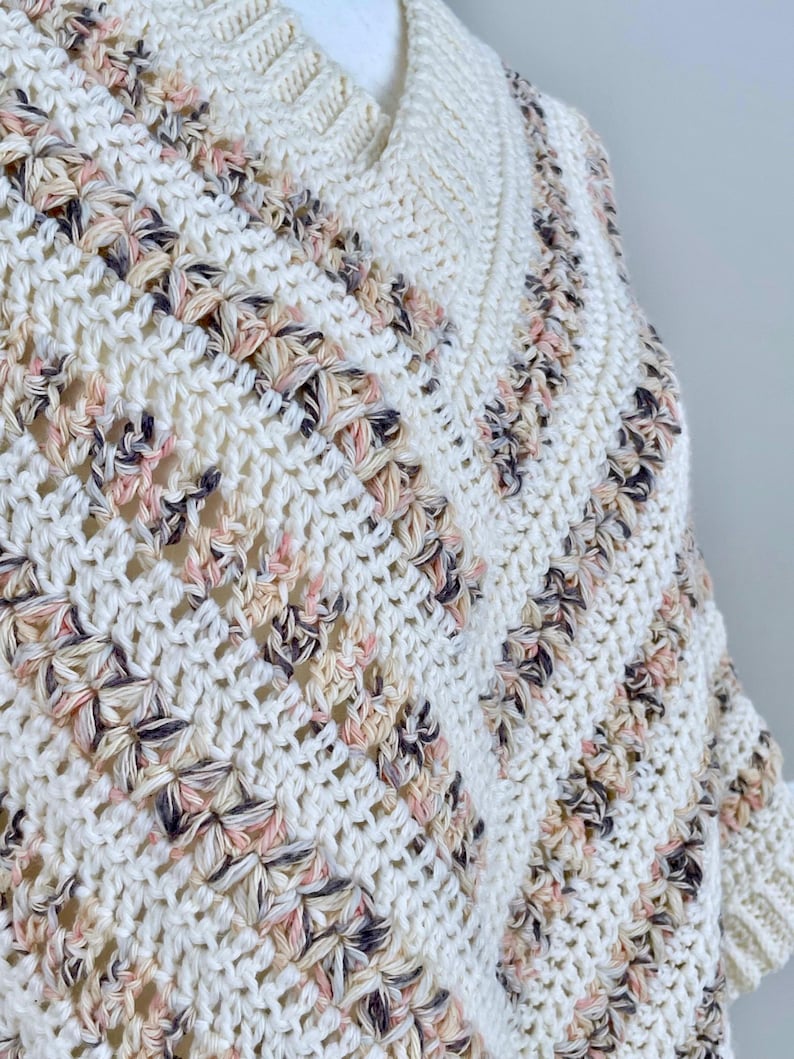 Maple Lodge Poncho Crochet Pattern