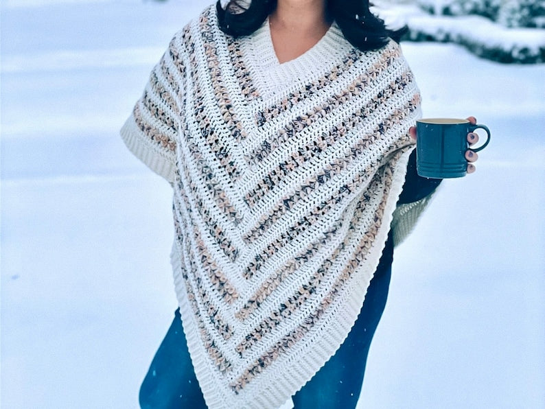 Maple Lodge Poncho Crochet Pattern
