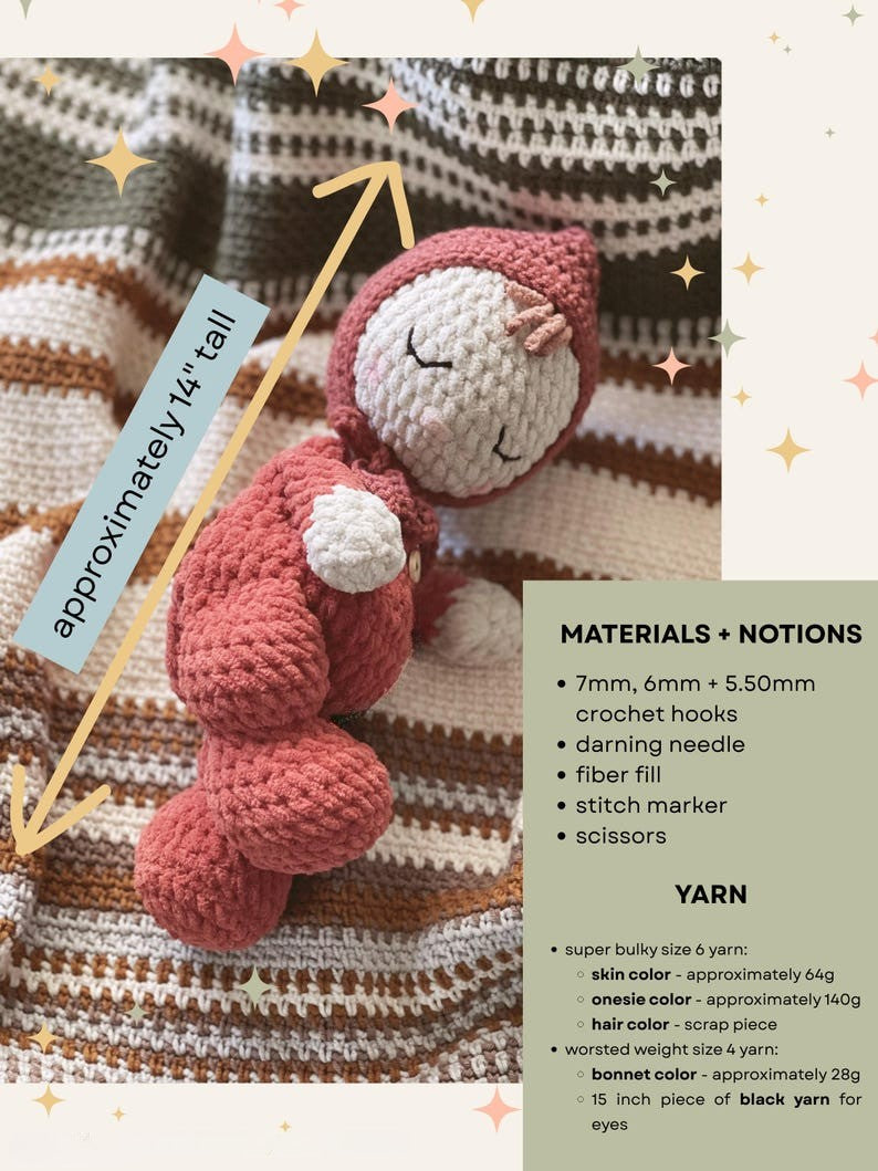 Crochet Baby Doll Lovey Pattern