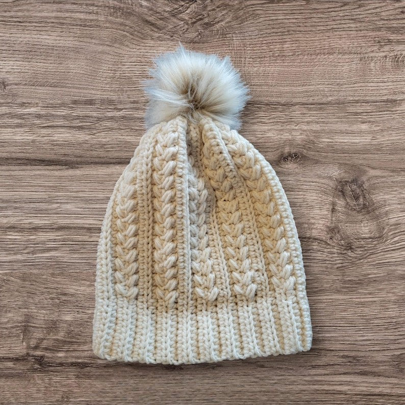 Wheat Stitch Hat & Fingerless Gloves Set