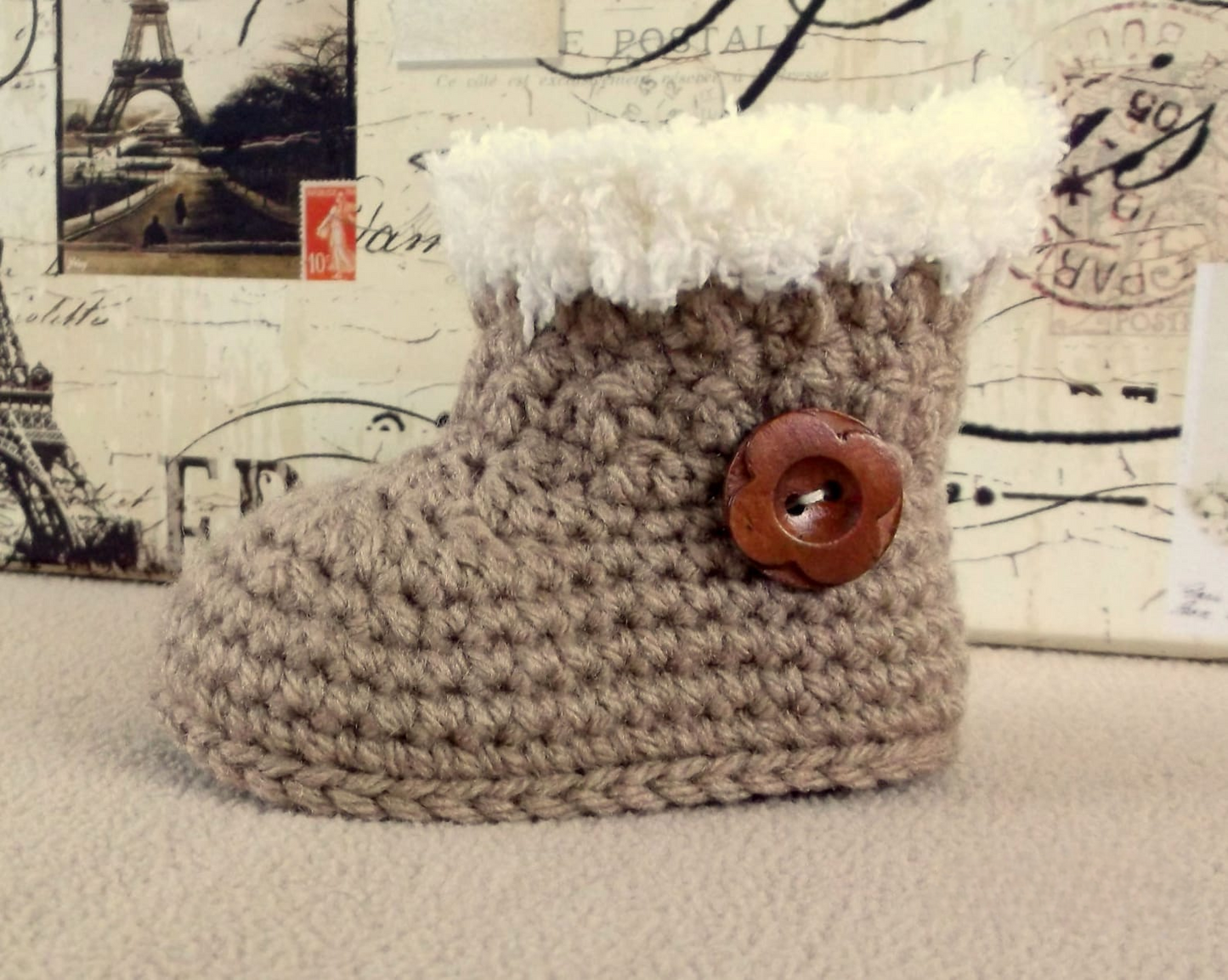 Crochet Baby Sweater, Bootie & Hat Pattern Pack