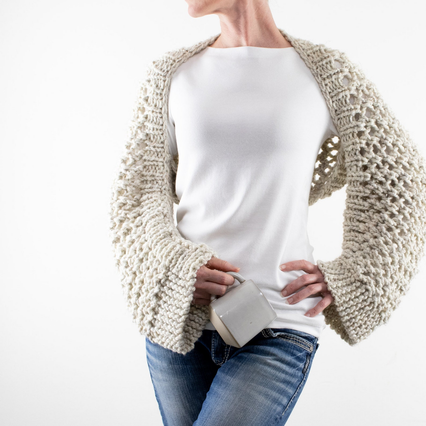 Easy Lace Shrug Knitting Pattern