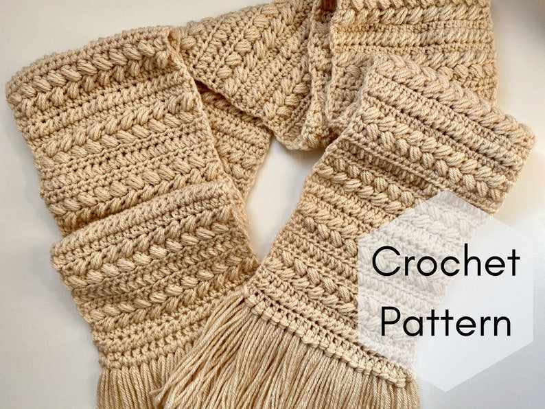 CROCHET PATTERN // Brioche Bun Scarf