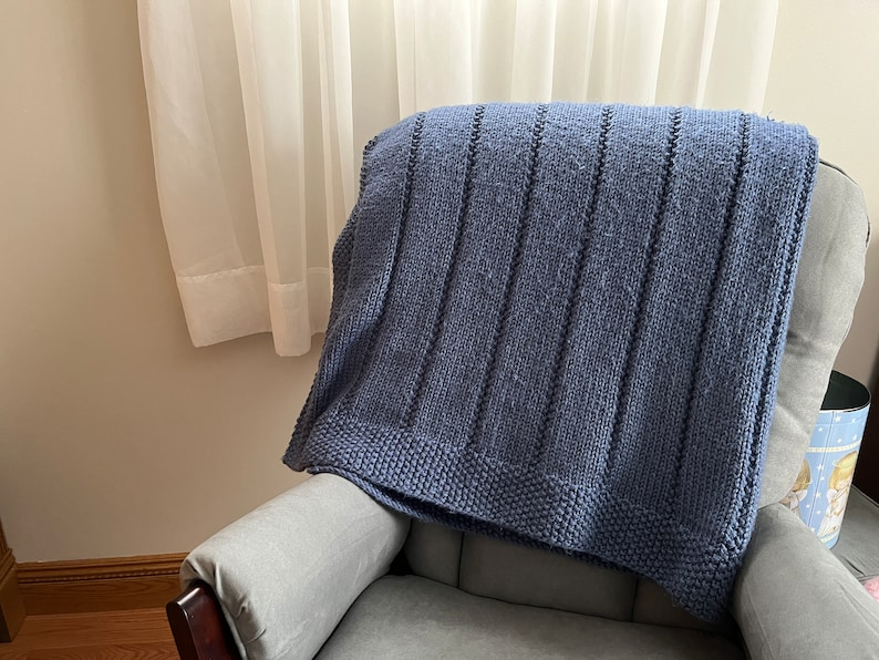 Throw Blanket Knitting Pattern for Beginner