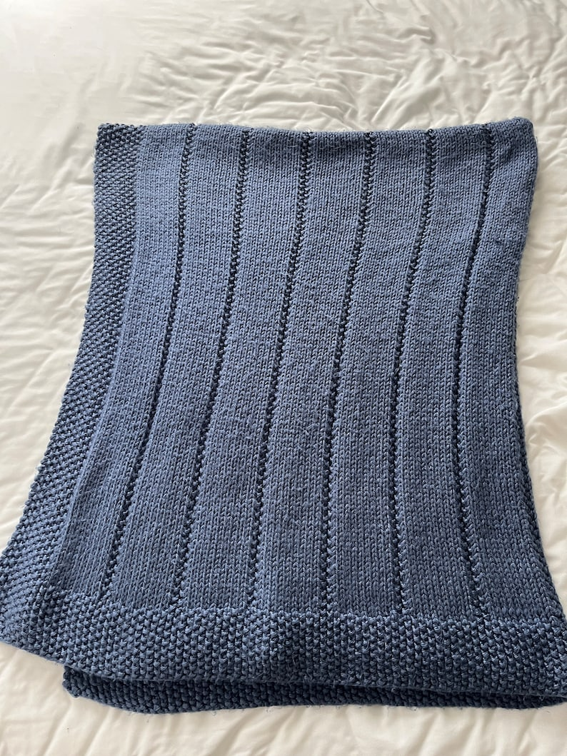 Throw Blanket Knitting Pattern for Beginner