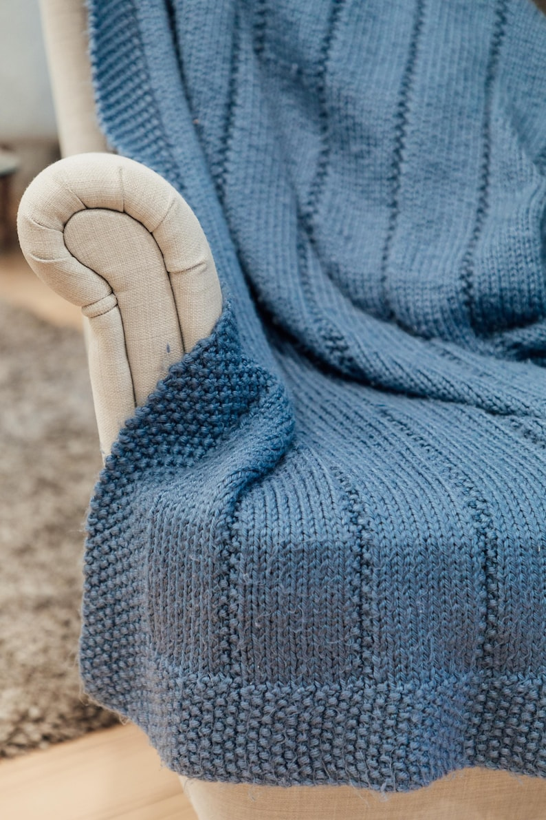 Throw Blanket Knitting Pattern for Beginner