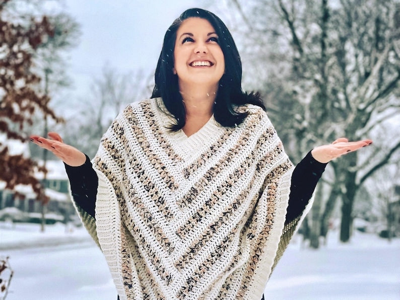 Maple Lodge Poncho Crochet Pattern
