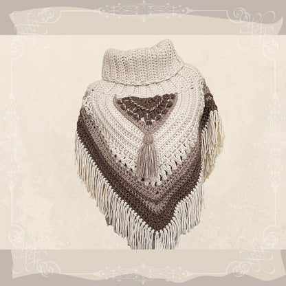 Mira Boho Crochet Poncho Pattern