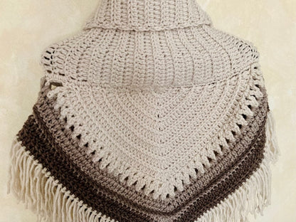 Mira Boho Crochet Poncho Pattern