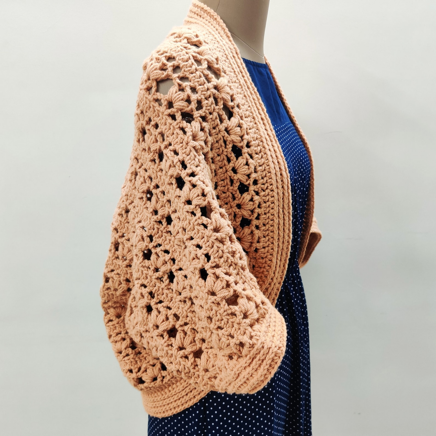 Crochet Pumpkin Pie Cocoon Shrug Pattern