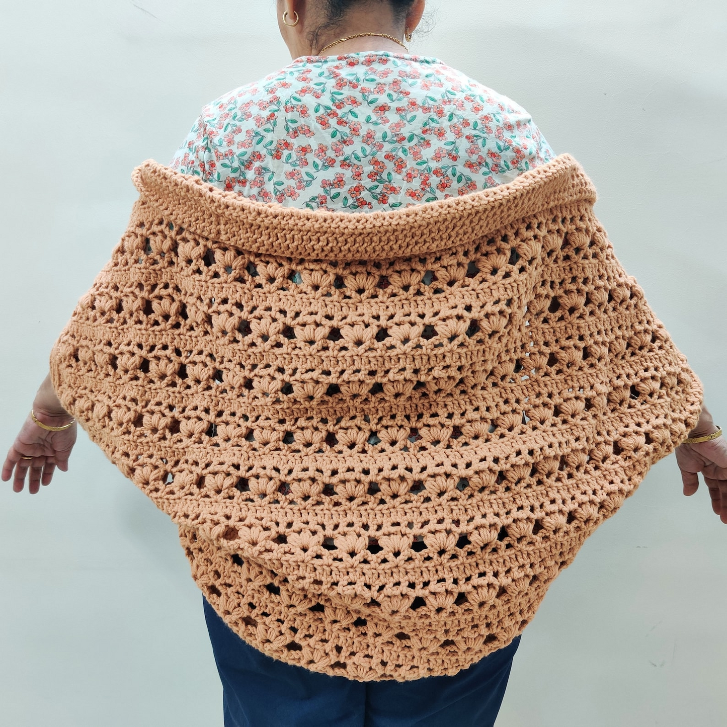 Crochet Pumpkin Pie Cocoon Shrug Pattern