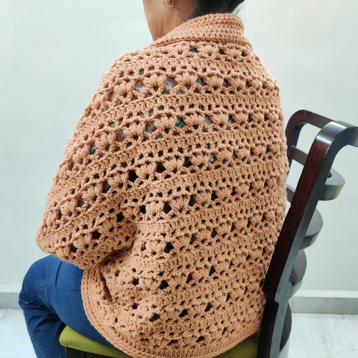 Crochet Pumpkin Pie Cocoon Shrug Pattern