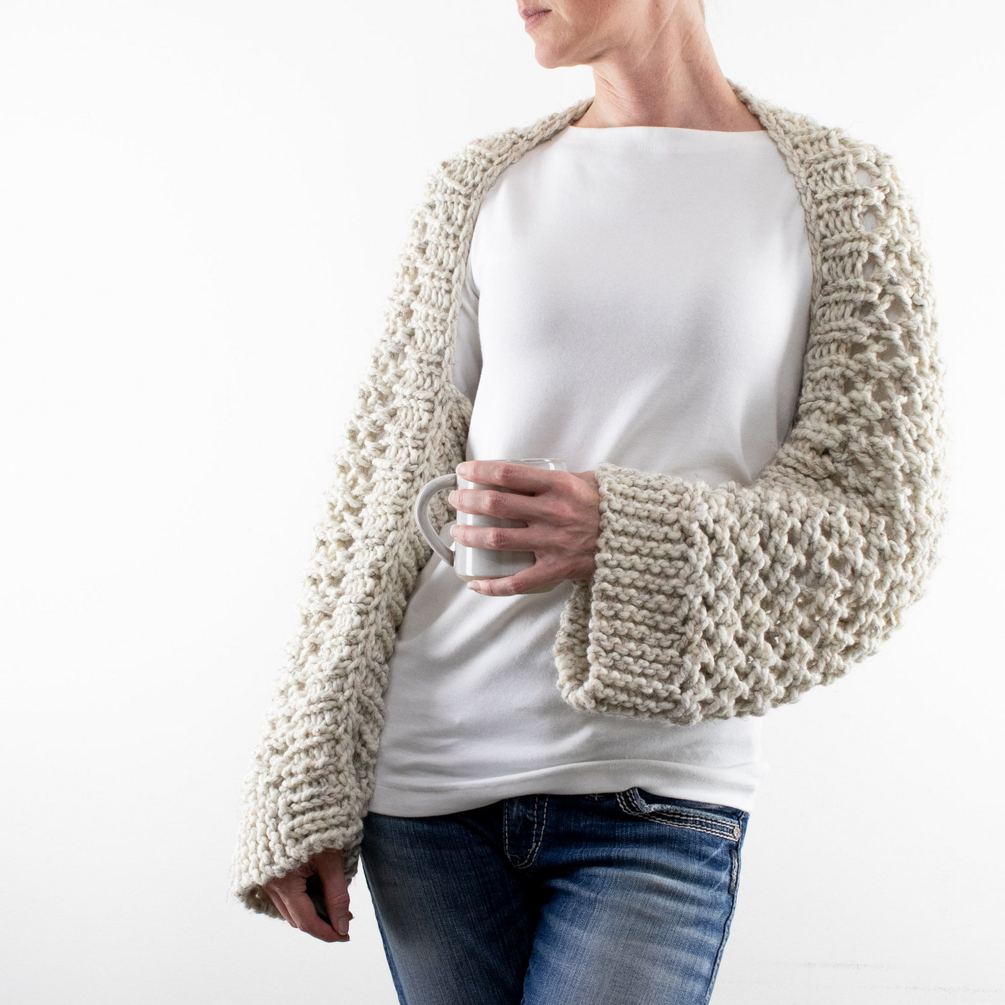 Easy Lace Shrug Knitting Pattern
