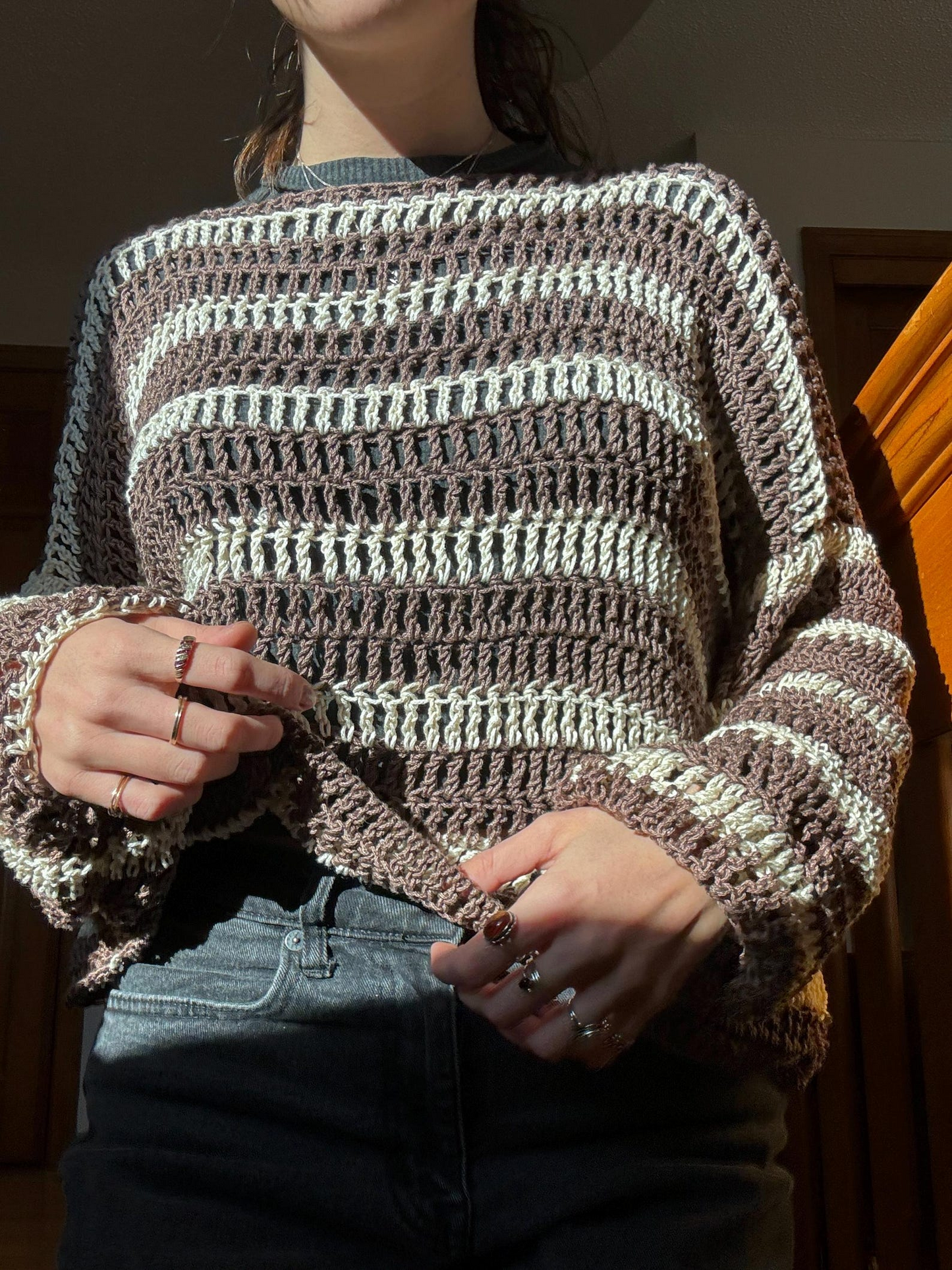Coffee & Cream Sweater Crochet Pattern