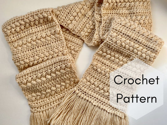 CROCHET PATTERN // Brioche Bun Scarf