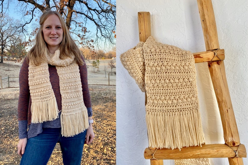 CROCHET PATTERN // Brioche Bun Scarf