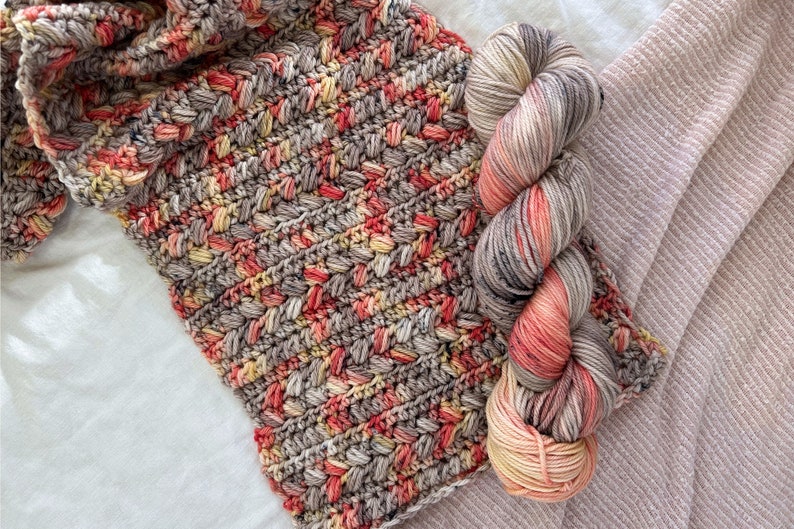 CROCHET PATTERN // Brioche Bun Scarf